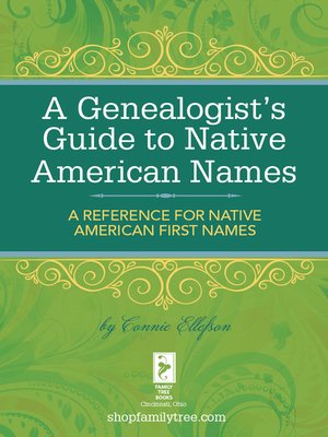 cover image of A Genealogist's Guide to Native American Names